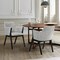 Armen Living Renzo Light Gray Fabric and Black Wood Dining Side Chairs, PK2 LCRESIBLGR - alternate 5